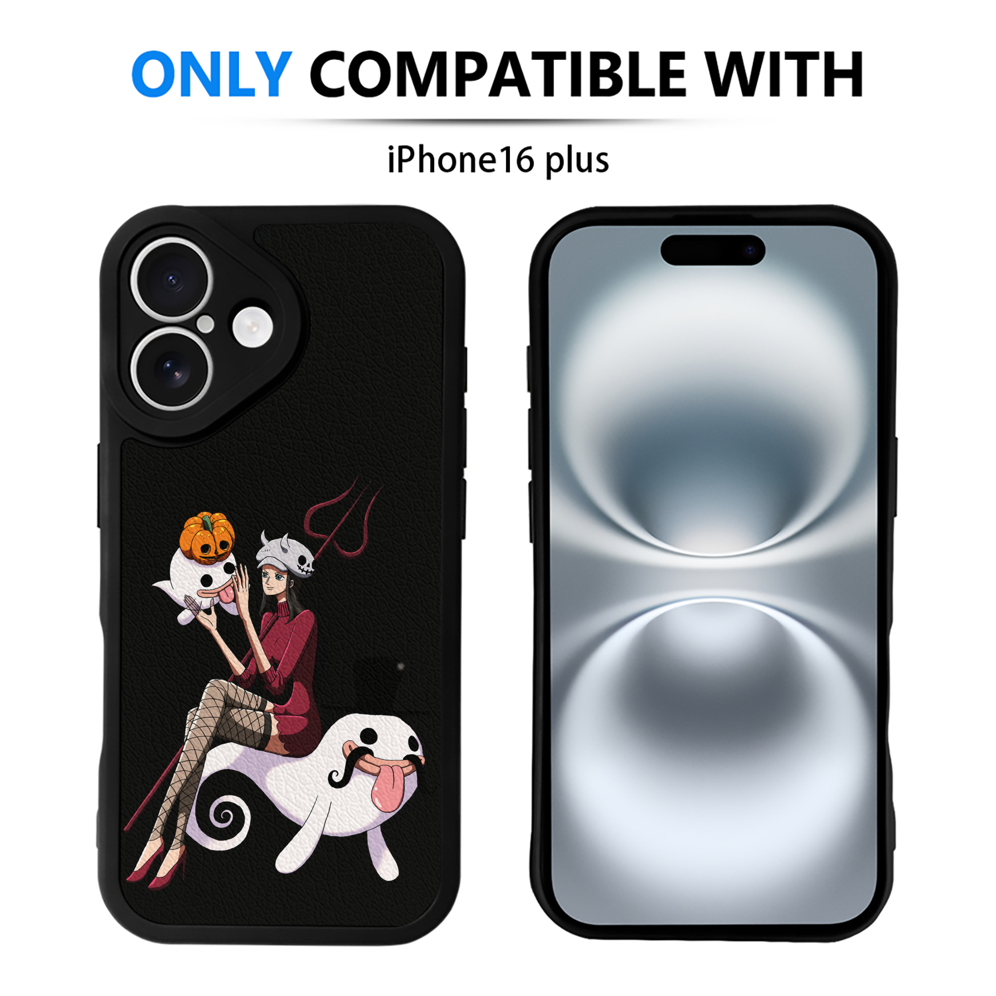 （画像用） ワンピース ニコ・ロビン ONE PIECE Nico Robin 【iPhone 16シリーズ対応】シリコンスマホケース（レザー調） 材質：シリコン